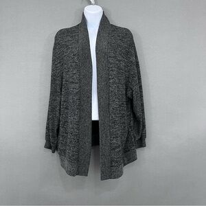 H&M Heather Gray Open Dolman Sleeve Open Cardigan Sweater